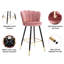 Bowdoin Upholstered Counter Stool with Metal Frame-954925081