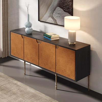 Nordic style light luxury retro sideboard