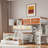 Wooden Bunk Bed With Desk, Drawers, Open Shelves, Cabinet And Led Light