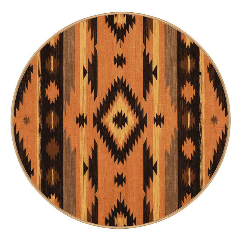 Turquoise Legacy Rug, Round 8'