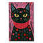 Tapis noir tissé à motif lavable Mosso-2142173569
