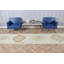 Tapis de couloir turc crème fait à la main avec motif géométrique et couleur douce pour un décor de couloir de style rétro