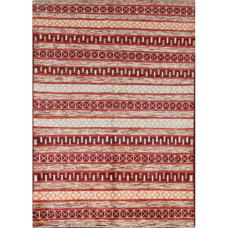 Tapis rayé Gabbeh 5 x 7