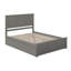 Lit plateforme en bois massif Amison avec pied de lit et gigogne assortis-1566486105