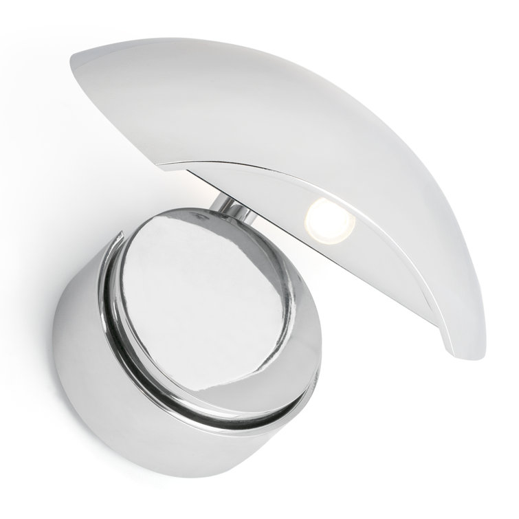 Hardnett 1-Light LED Chrome Flush Mounted Sconce