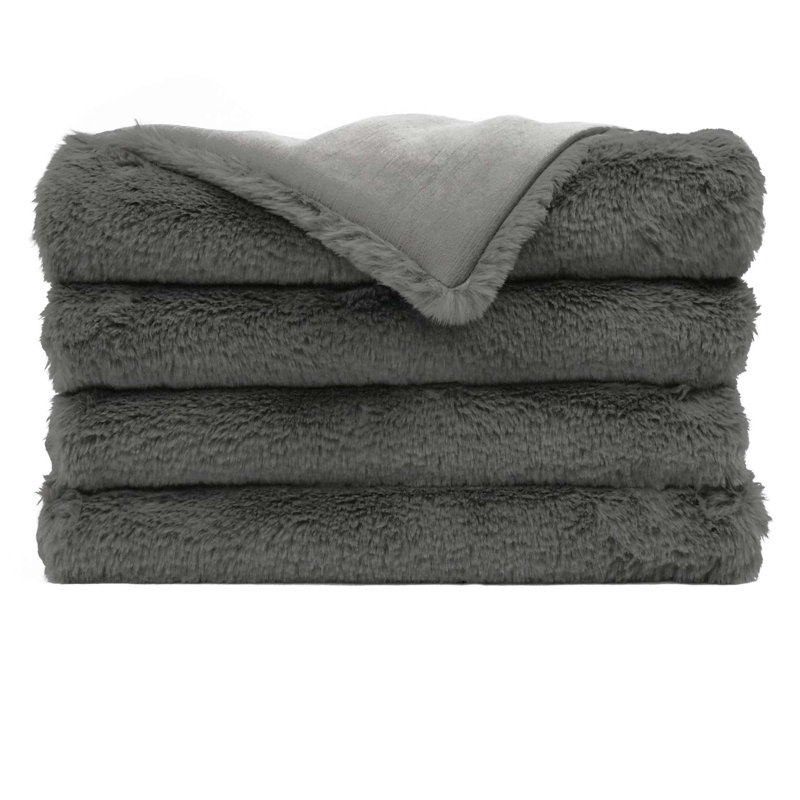 Furocious Throw Blanket, Steel