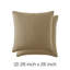 Taies d'oreiller matelassées Vilano de Southshore Fine Linens, en microfibre doublement brossée, à coutures carrées et bords passepoilés, lot de 2, 66 x 66 cm, taupe-399142847-399142818