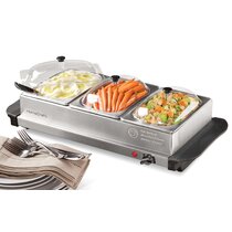 Daewoo Small Electric Buffet Server 4.5 L Food and Plate Warmer, Wayfair.co.uk