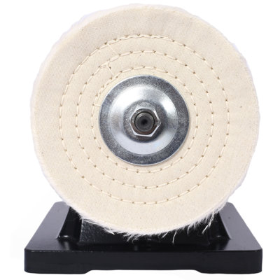 6-Inch Electric Polisher Bench Buffer Grinder  - Includes 4Pcs 80Ply Thic Buffing Wheels  Ideal Benchtop Buffing Machine For Polishing  Metal, Jewelry, Knives, Wood, Jade, And Plastic.CSA Certificated