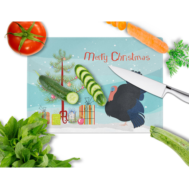 Planche à découper en verre trempé de noël en verre trempé caroline