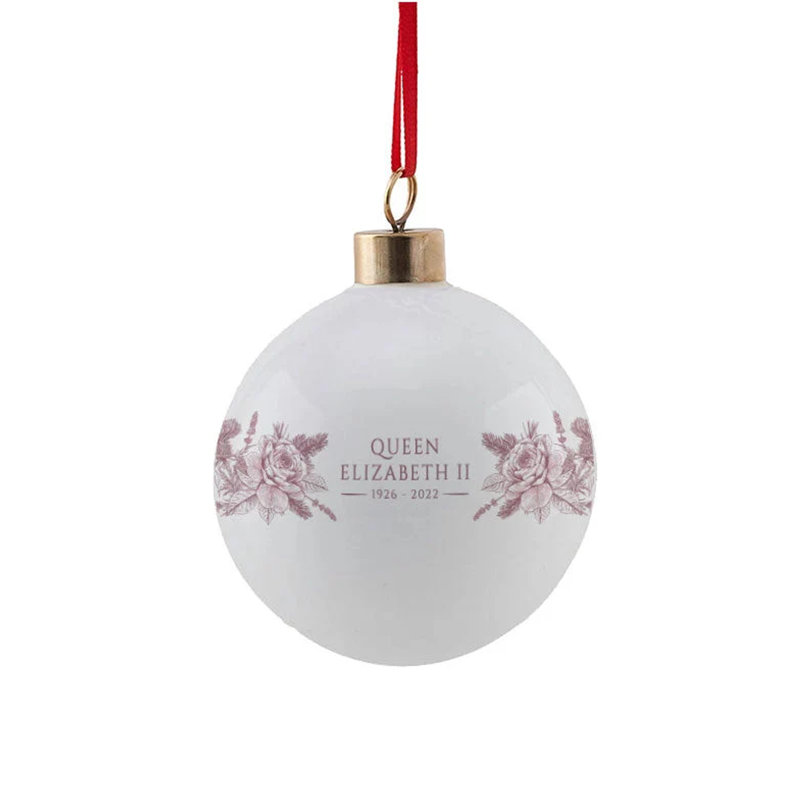 6cm Bone China Bauble
