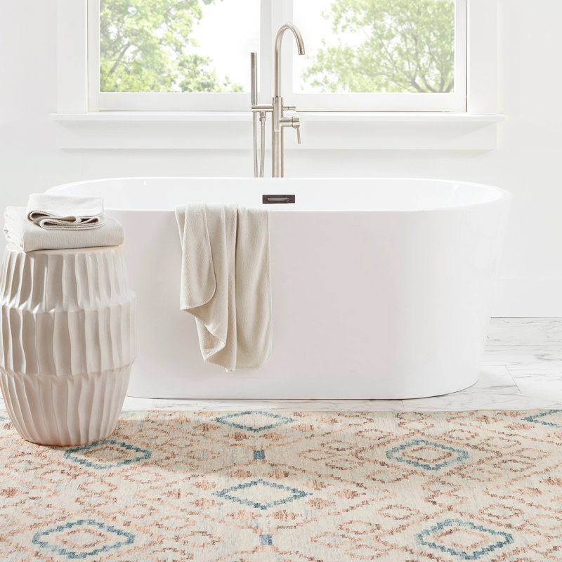 Jelly Roll Sky Machine Washable Rug, Rectangle 7'6" x 9'6"