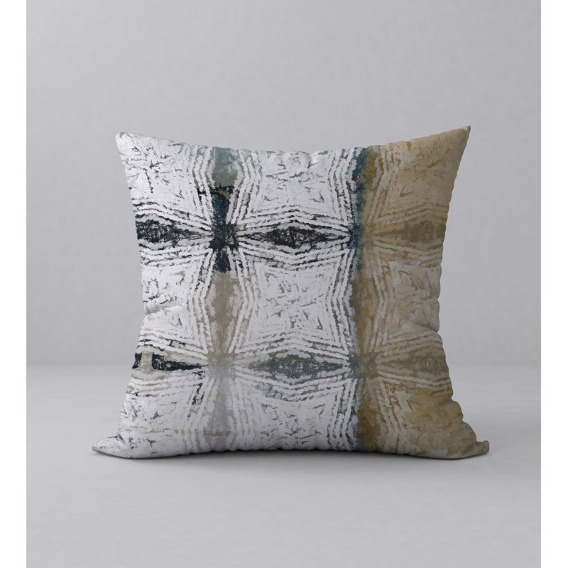 Geometric Reversible Throw Pillow, 24" x 24"