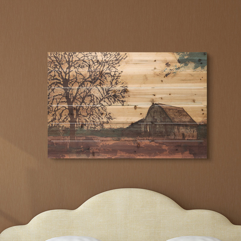 «Erst Time Barn 4», reproduction d'impression sur bois