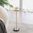 Adjustable Side Table, Small Tea Martini Table, Gold, Natural Marble Decorative Pedestal End Table For Display And Storage-106972097