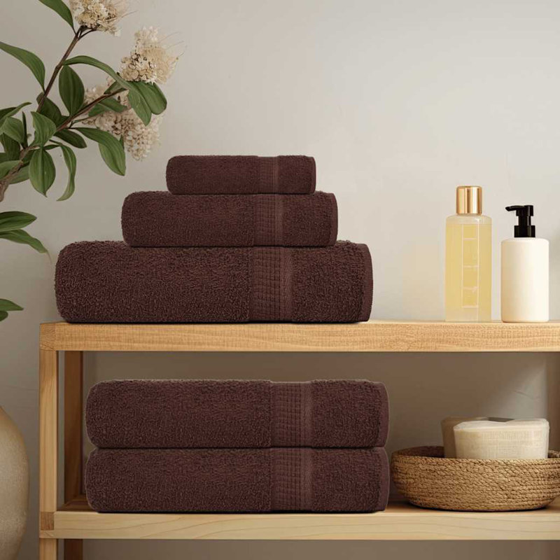 Santario 100% Cotton Hand Towel, Brown