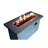 24'' H Concrete Fire Pit Table, , Propane/natural Gas, 50000 , Gray Modern Gas Fireplace, Output, Appearance