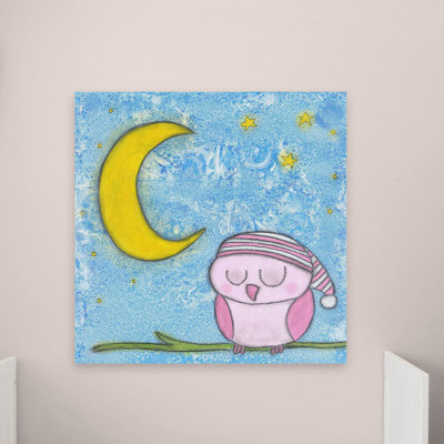 "Sweet Dreams Owlie" Print on Wrapped Canvas