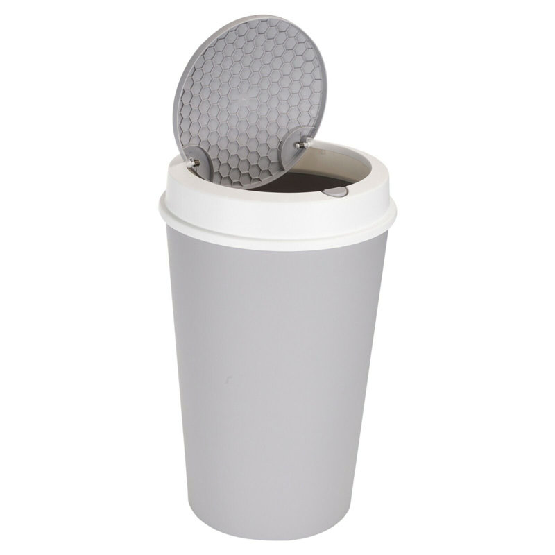 Isabela Plastic Touch Top Kitchen Trash Can, 25L
