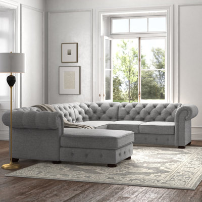 Dunn Upholstered U-Shaped Sectional Left Hand Facing