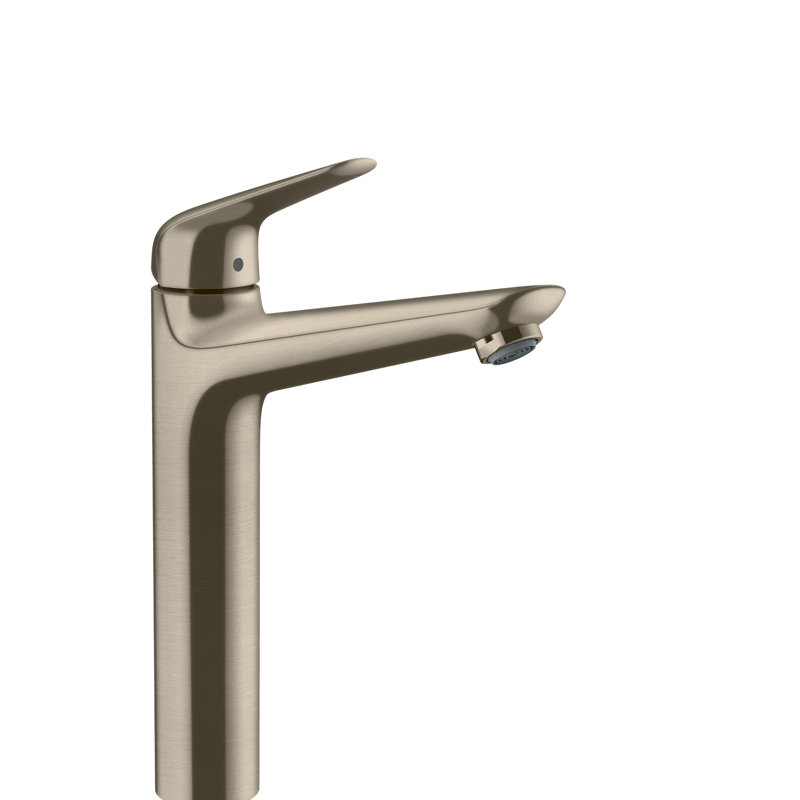 Robinet pour salle de bain à un trou à faible débit économie d’eau Focus N, Nickel brossé
