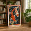 Koi and Blossoms Japandi 1 Piece Wrapped Canvas Wall Art-1276284919-1276284815
