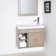 LACAVA Dimini 13.75'' Porcelain Rectangular Bathroom Sink with Overflow