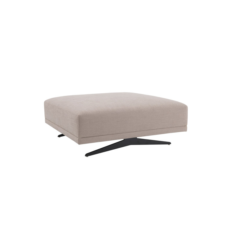 Endless Square Ottoman, Sand Polyester Blend