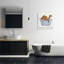 «Happiness Is A Bubble Bath Desert Camel Bathroom», estampe numérique encadrée de Donna Brooks-65641263-65641262