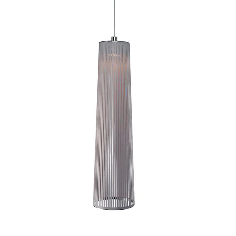 Solis Pendant, Silver, 48" H x 13" W x 13" D