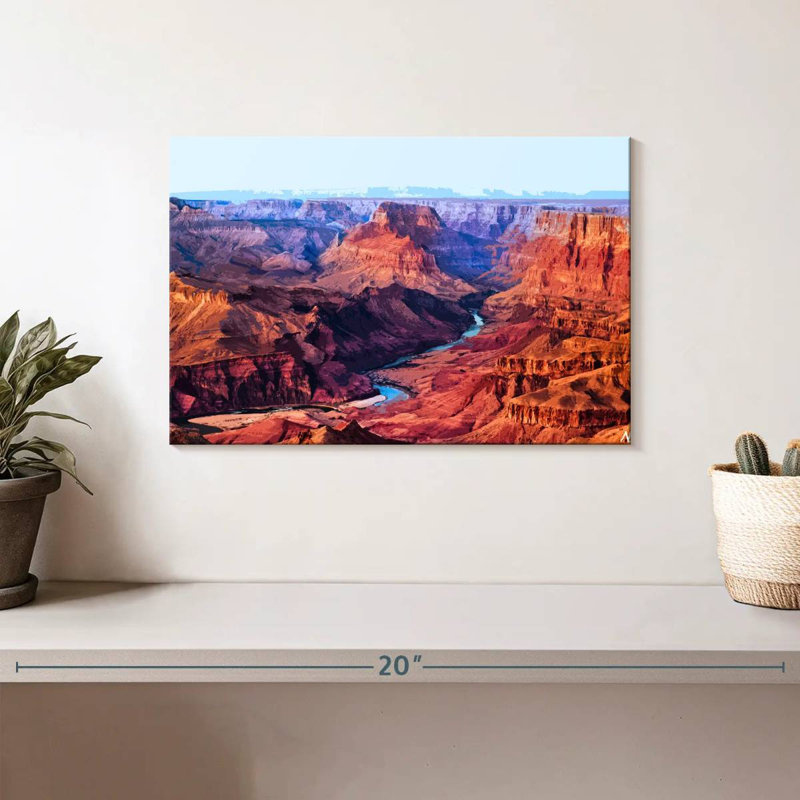 Illustration du Grand Canyon d'Alvord II, H 8 po x l 12 po
