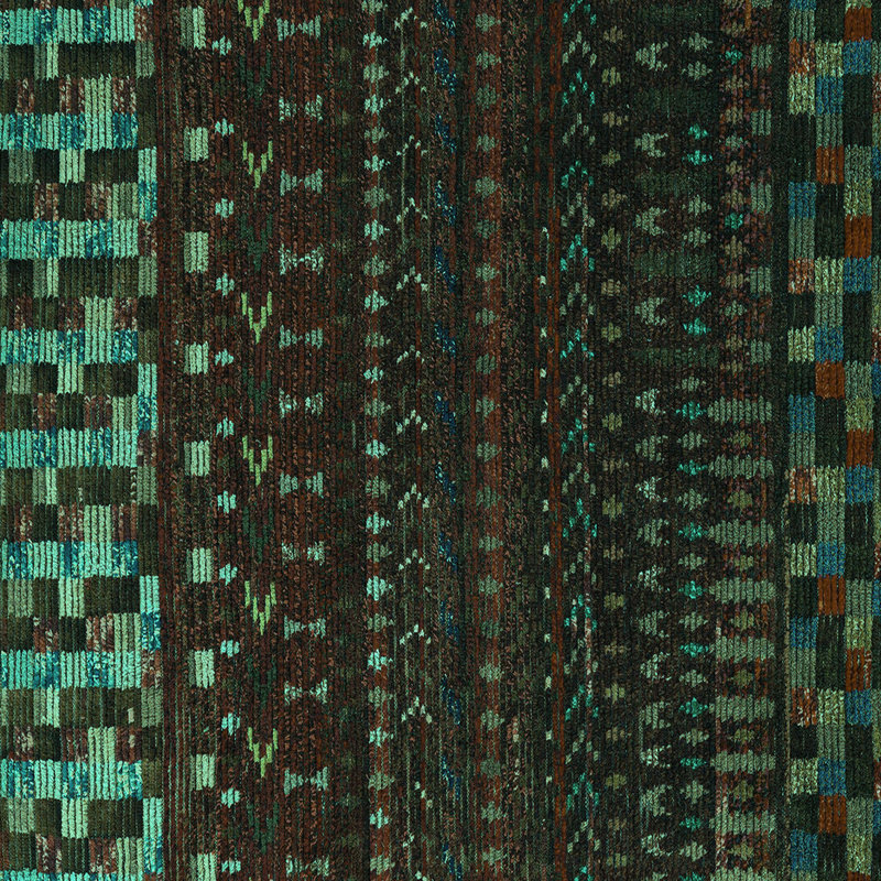 Jaliana Washable Geometric Indoor Rug, Square 5'