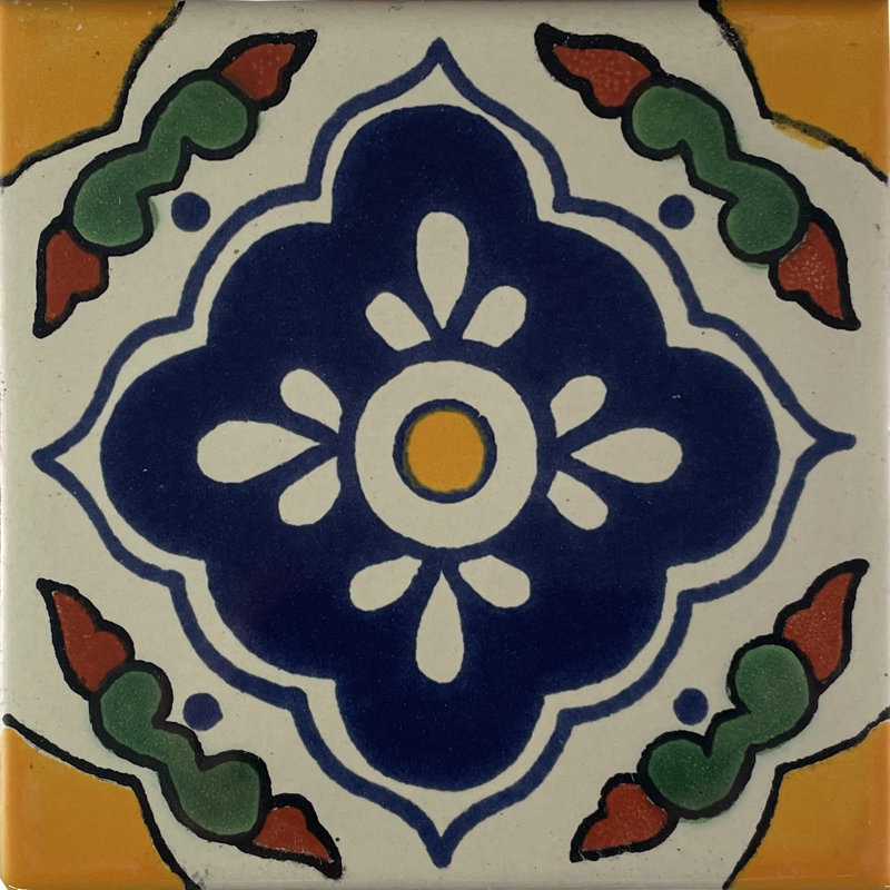 2" x 2" 36pcs TalaMex Guadalajara Talavera Mexican Tile