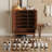 Nut-Brown Solid wood Shoe Storage