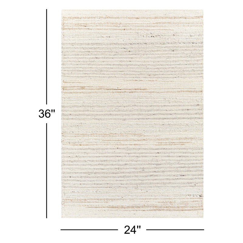 Bremen Wool Striped Area Rug, Rectangle 2' x 3'
