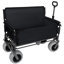 Chariot pliant avec banquette et chariot utilitaire pliable 3 en 1 avec pneus de plage tout-terrain d'une capacité de 500 lb-1614299480