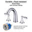 Robinet pour salle de bain surdimensionné à 2 poignées-50085670