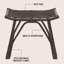 Tabouret de coiffeuse 18 po Gabriel-205518219