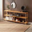  Queens Low Wide Bookcase, Solid Wood Open Bookshelf with 3 Shelves for Living Room, Office and Bedroom-111089182