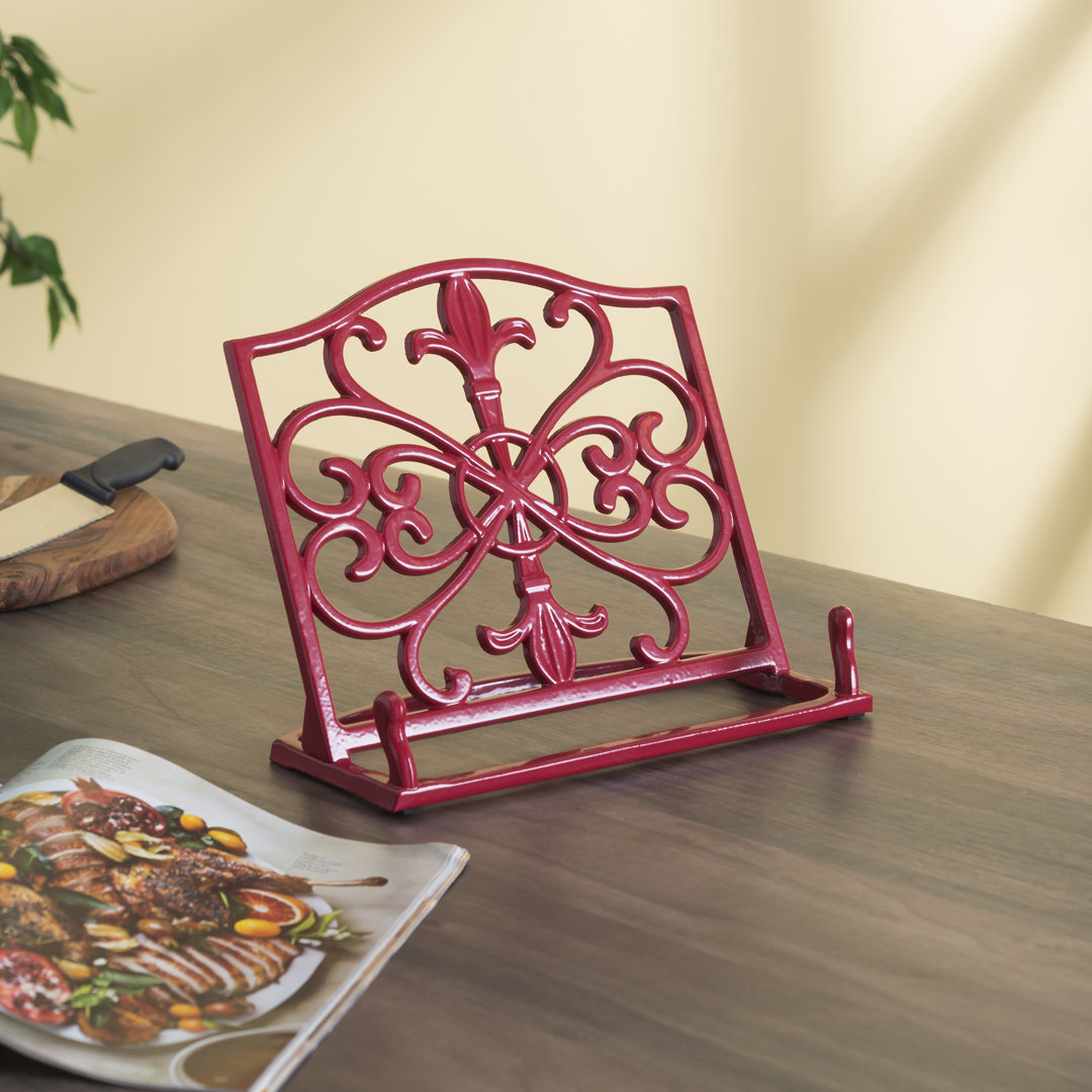Cast Iron Fleur De Lis Tablet Holder Accessory Premius 