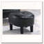 Chaise d'appoint et repose-pieds