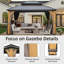 Pavillon de jardin d'extérieur en métal