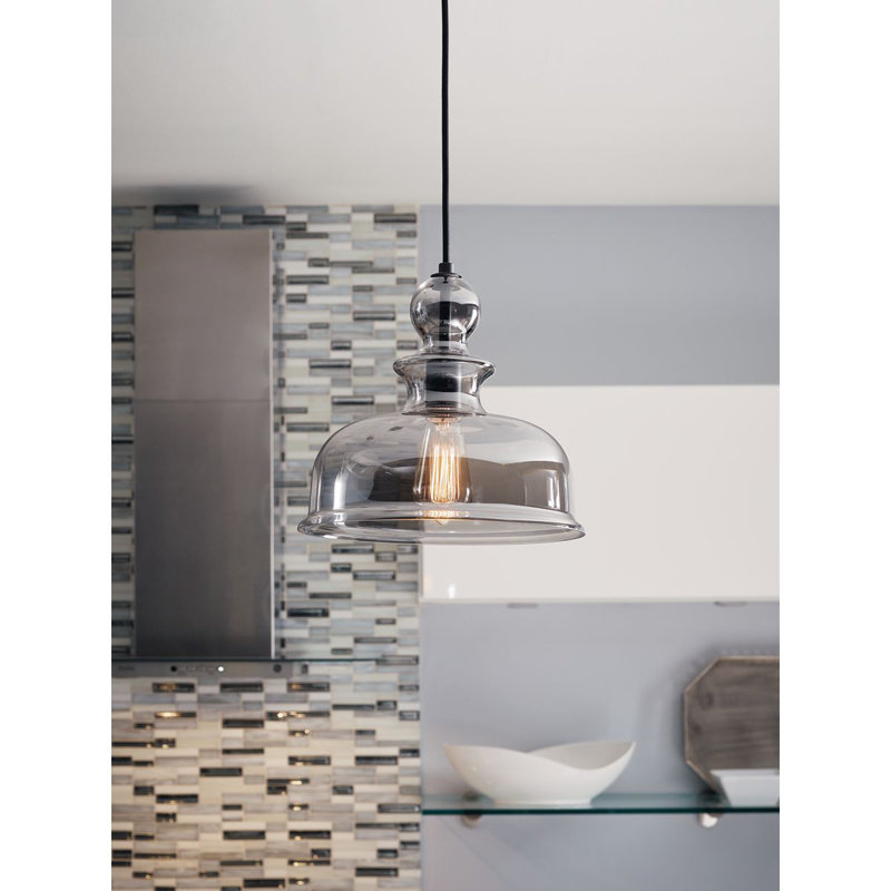 Tilden 1 - Light Single Pendant, Graphite, Smoke