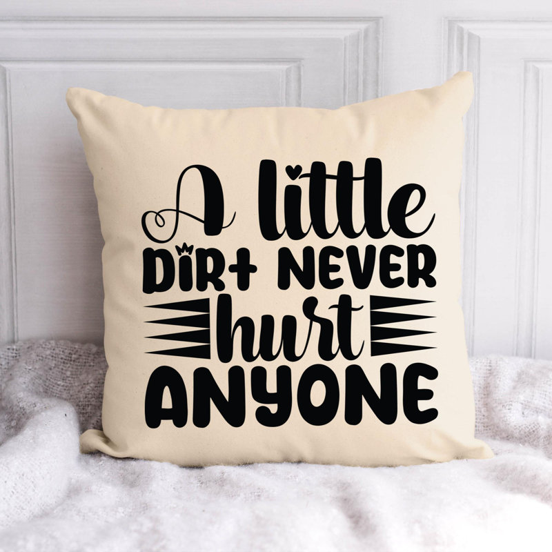 Amour de jardin - Citation amusante 451 - Coussin décoratif inclus, H 20 po x l 20 po