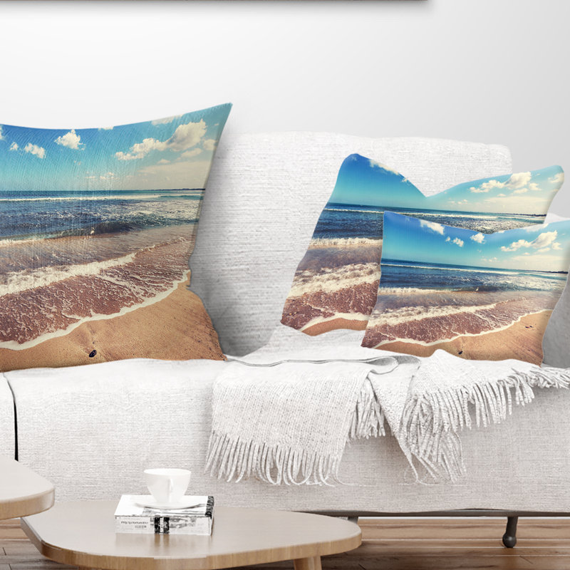 Coussin lombaire de plage tropicale à Seaside, Rectangle 12 po x 20 po