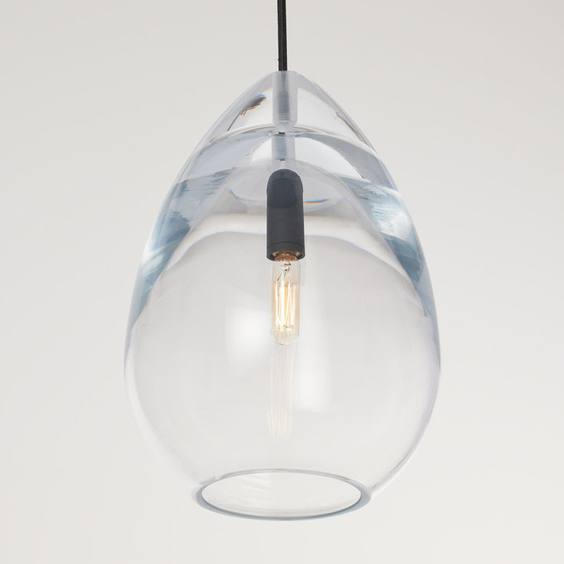 Alina Accent Pendant, 156.5" H x 8.5" W x 8.5" D, Nightshade Black, LED Lamp