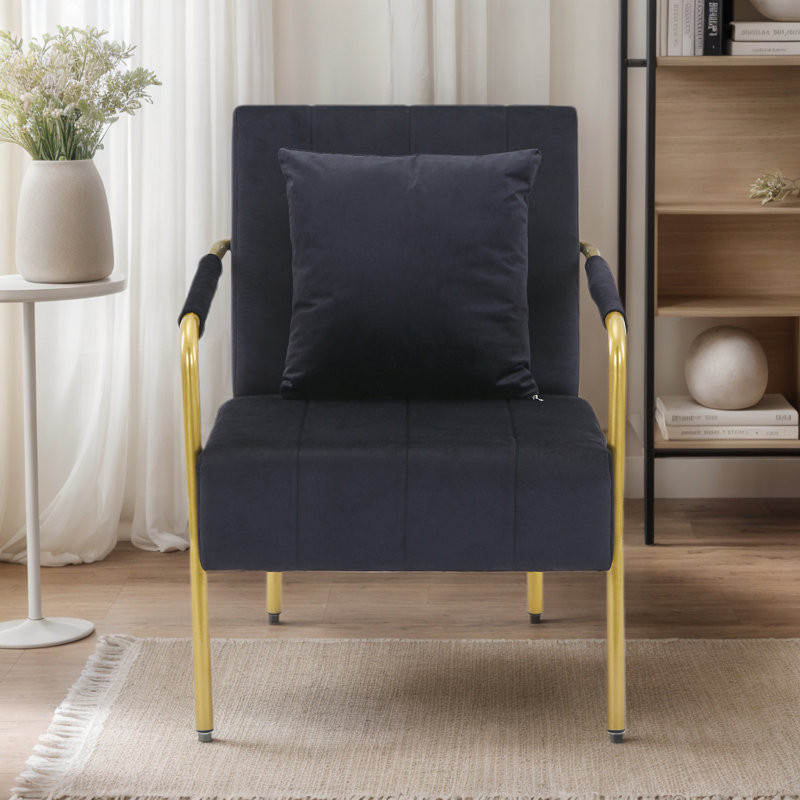 Fauteuil d'appoint Ernst, Noir