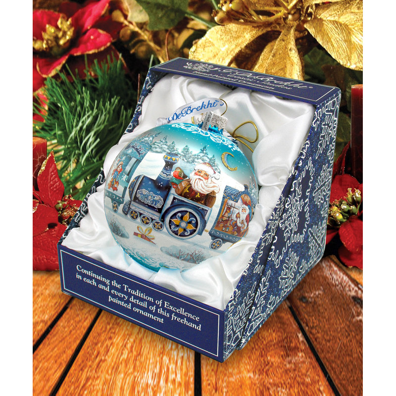 Ornement en forme de boule Holiday Splendor, H 5,5 po x l 5 po x P 5 po, Noël 22