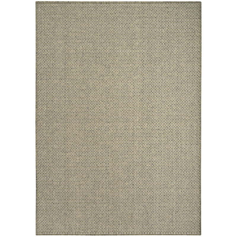 Tulum Solid Indoor/Outdoor Area Rug, Rectangle 5'3" x 7', Olive