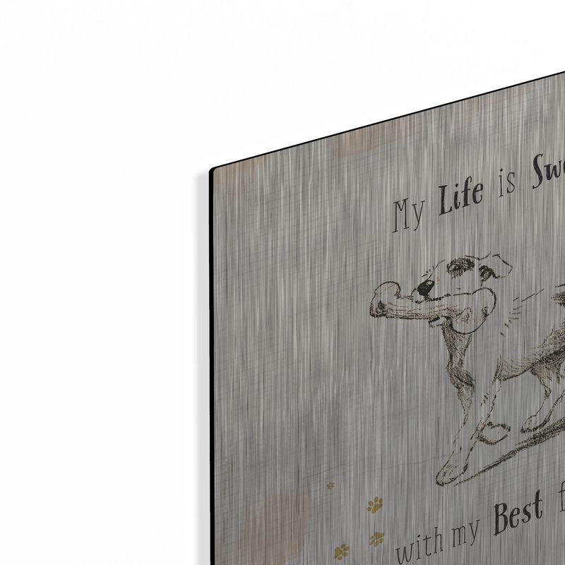 Art mural en métal «Furry Friends 2» par Katie pertiet, Winston Porter, H 12 po x l 12 po